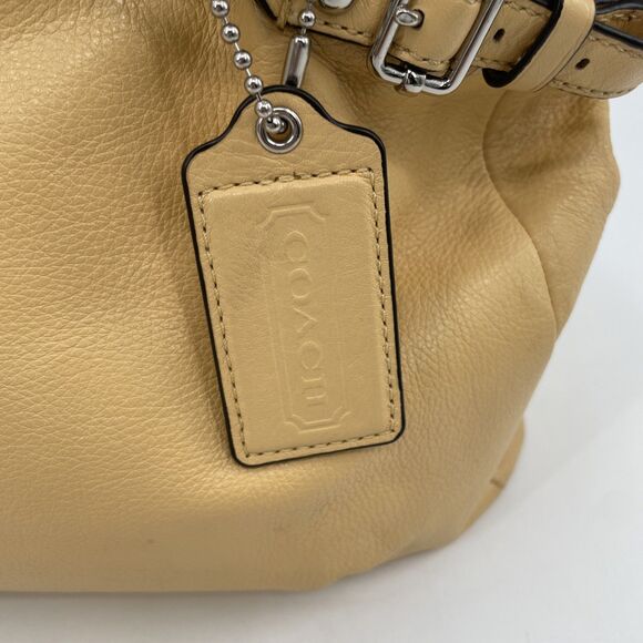 Coach Madison Kara Handbag Satchel Canary Yellow Leather M1220-22262 Dustbag - Picture 4 of 16